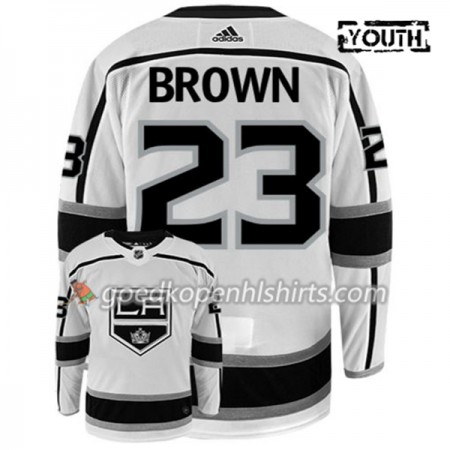 Los Angeles Kings DUSTIN BROWN 23 Adidas Wit Authentic Shirt - Kinderen